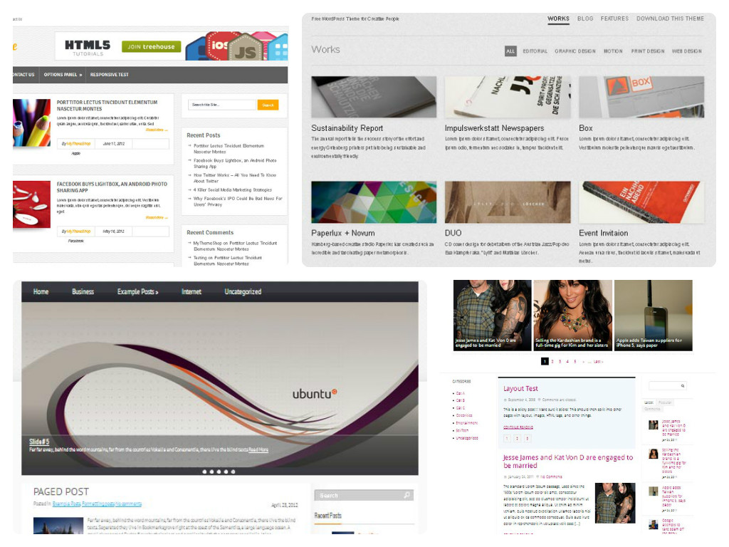 Free wordpress themes 2013