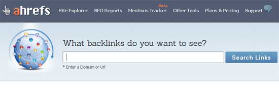 ahrefs backlink checking tool